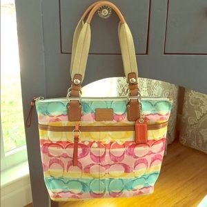 Coach watercolor shoulder bag